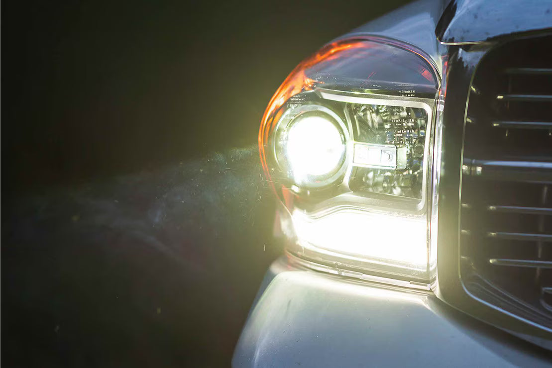 Morimoto LF558 XB Hybrid LED Headlights - Pair ASM | 2006-2009 Dodge RAM 1500/2500/3500