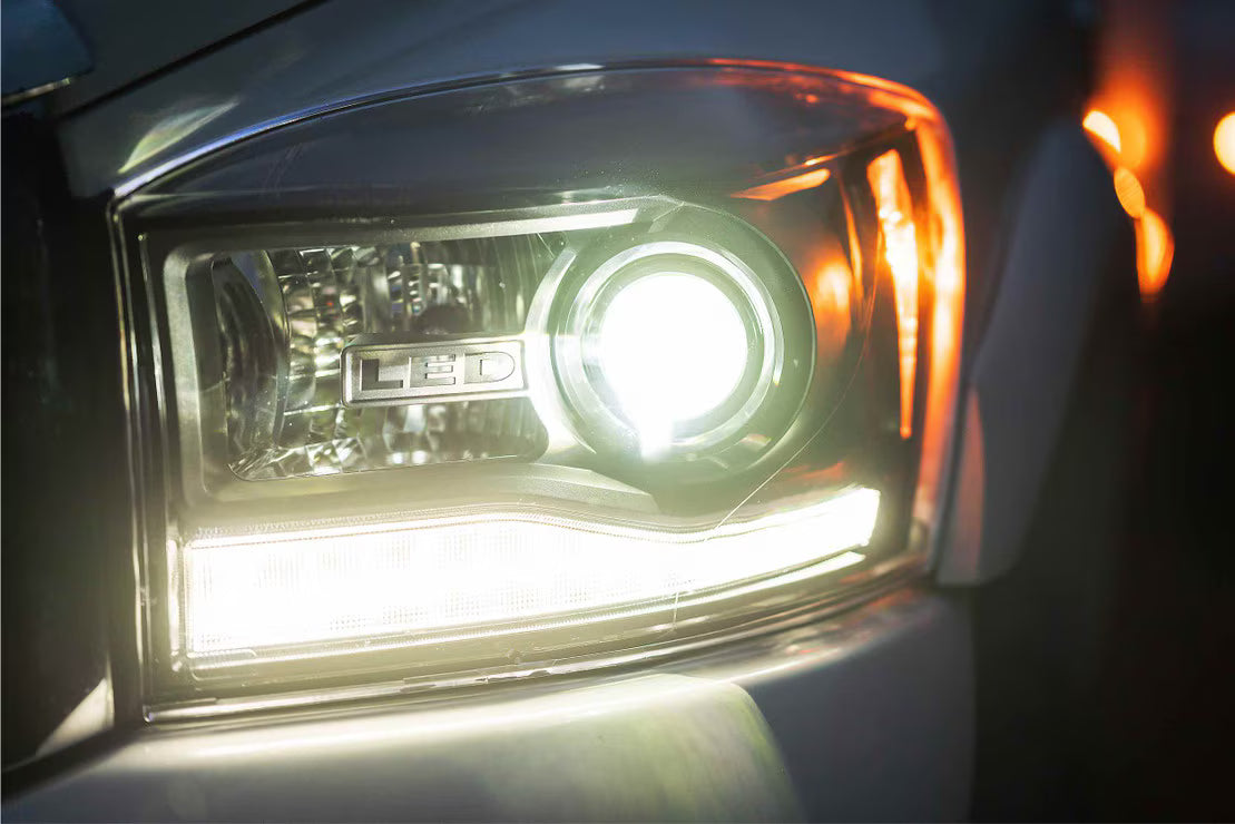 Morimoto LF558 XB Hybrid LED Headlights - Pair ASM | 2006-2009 Dodge RAM 1500/2500/3500