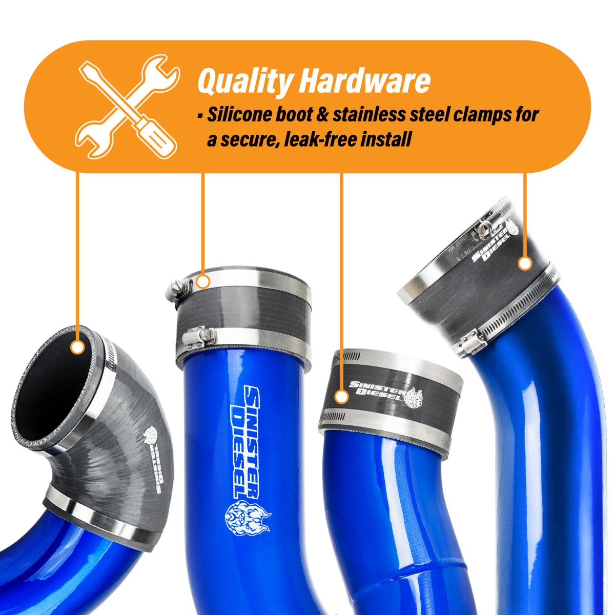 Sinister Diesel SD-CAI-6.7P-11 Cold Air Intake | 2011-2016 Ford F250/F350 Super Duty 6.7L Powerstroke