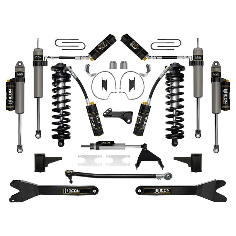 ICON K63217R 4-5.5" Lift Stage 7 Coilover Conversion System Kit w/ Radius Arms | 2023-2025 Ford F250/F350 Super Duty