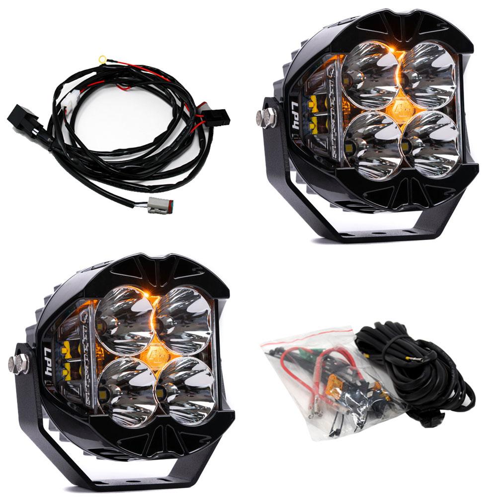 Baja Designs 297813 LP4 Amber Combo Beam Lights | Universal