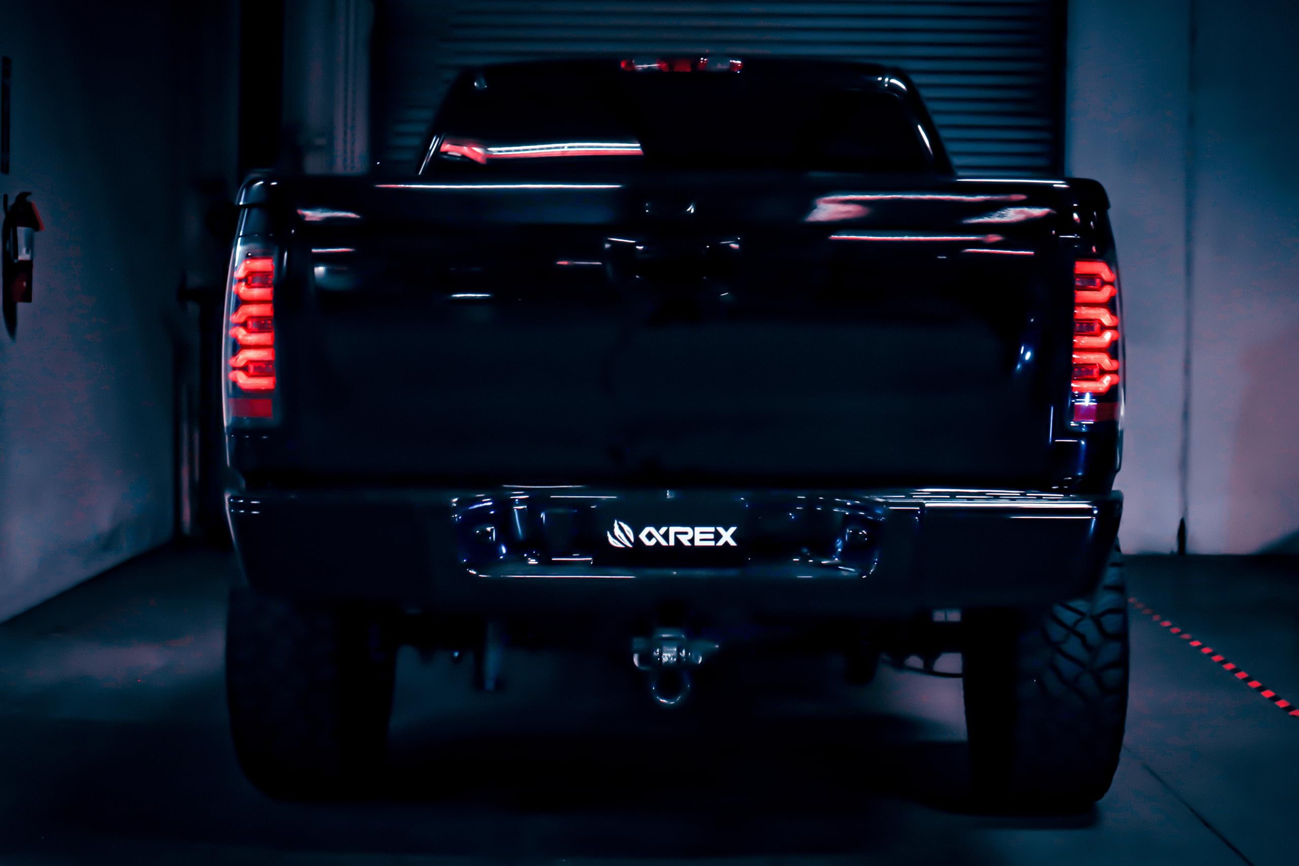 AlphaRex 620090 LUXX Series Alpha Black LED Tail Lights | 2007-2014 GM Chevrolet Silverado 2500HD/3500HD