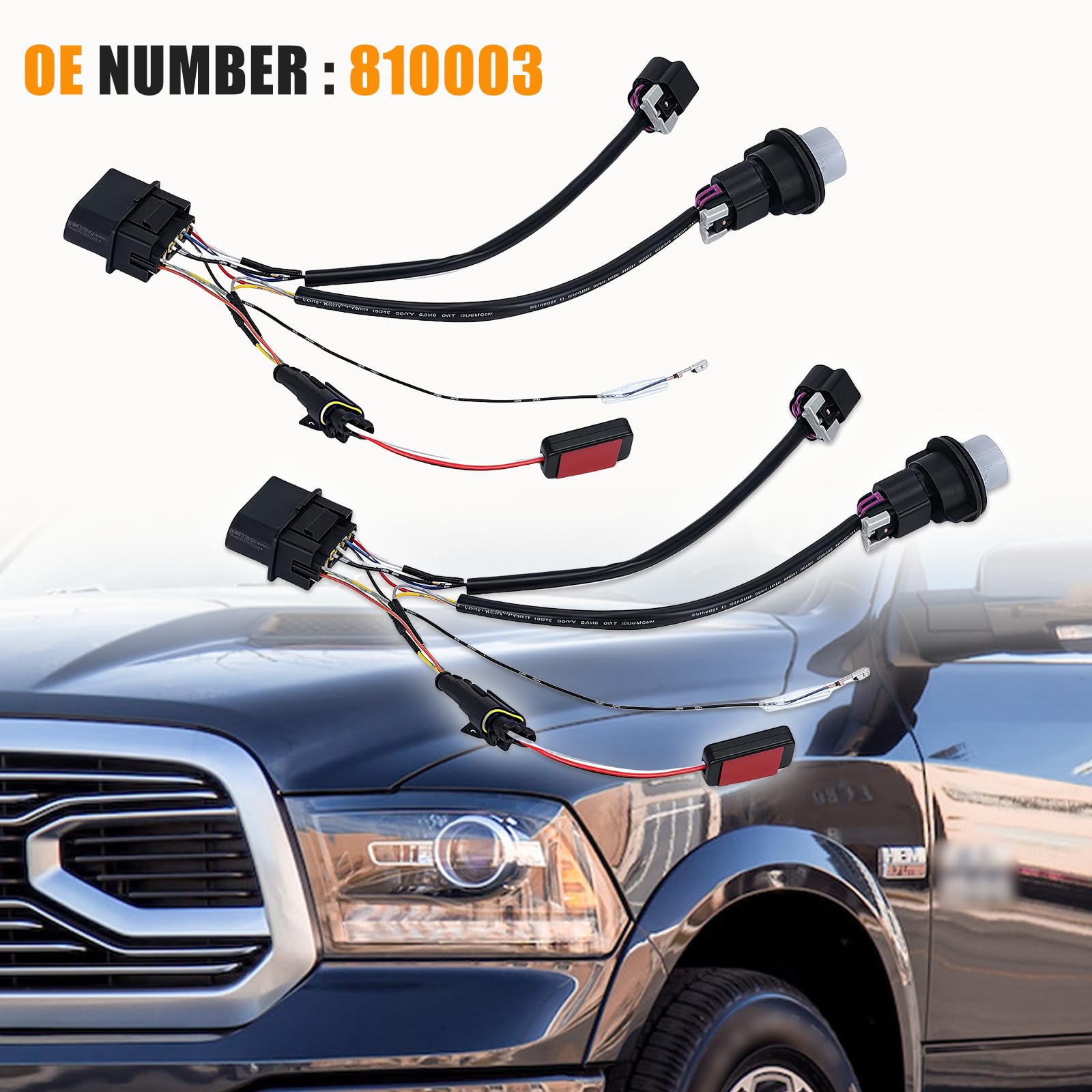 AlphaRex 810003 Stock Projector Headlight Converters | 2013-2018 RAM 2500/3500