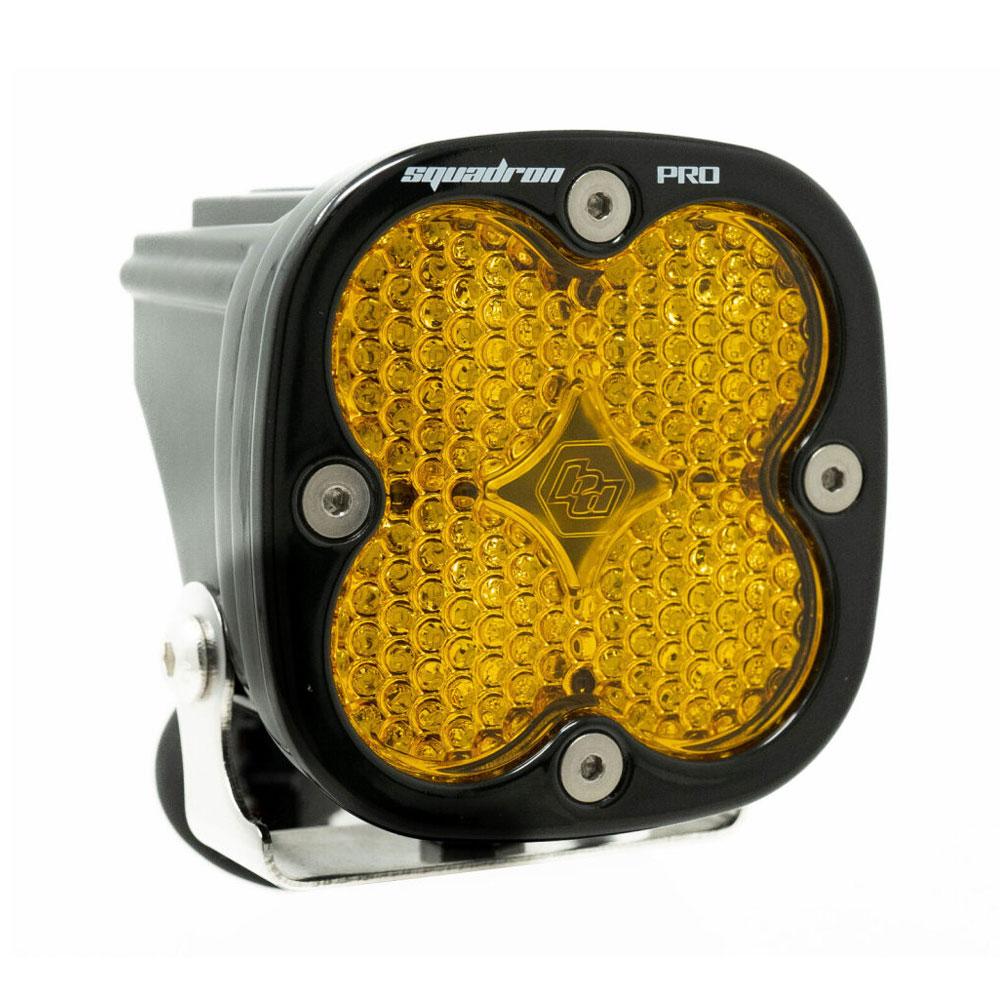 Baja Designs 490016 LED Light Pod Black Amber Lens Work/Scene Pattern Squadron Pro | Universal