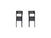 ICON 31100 Front 3" Shackle Kit | 1999-2004 Ford F250/F350 Super Duty
