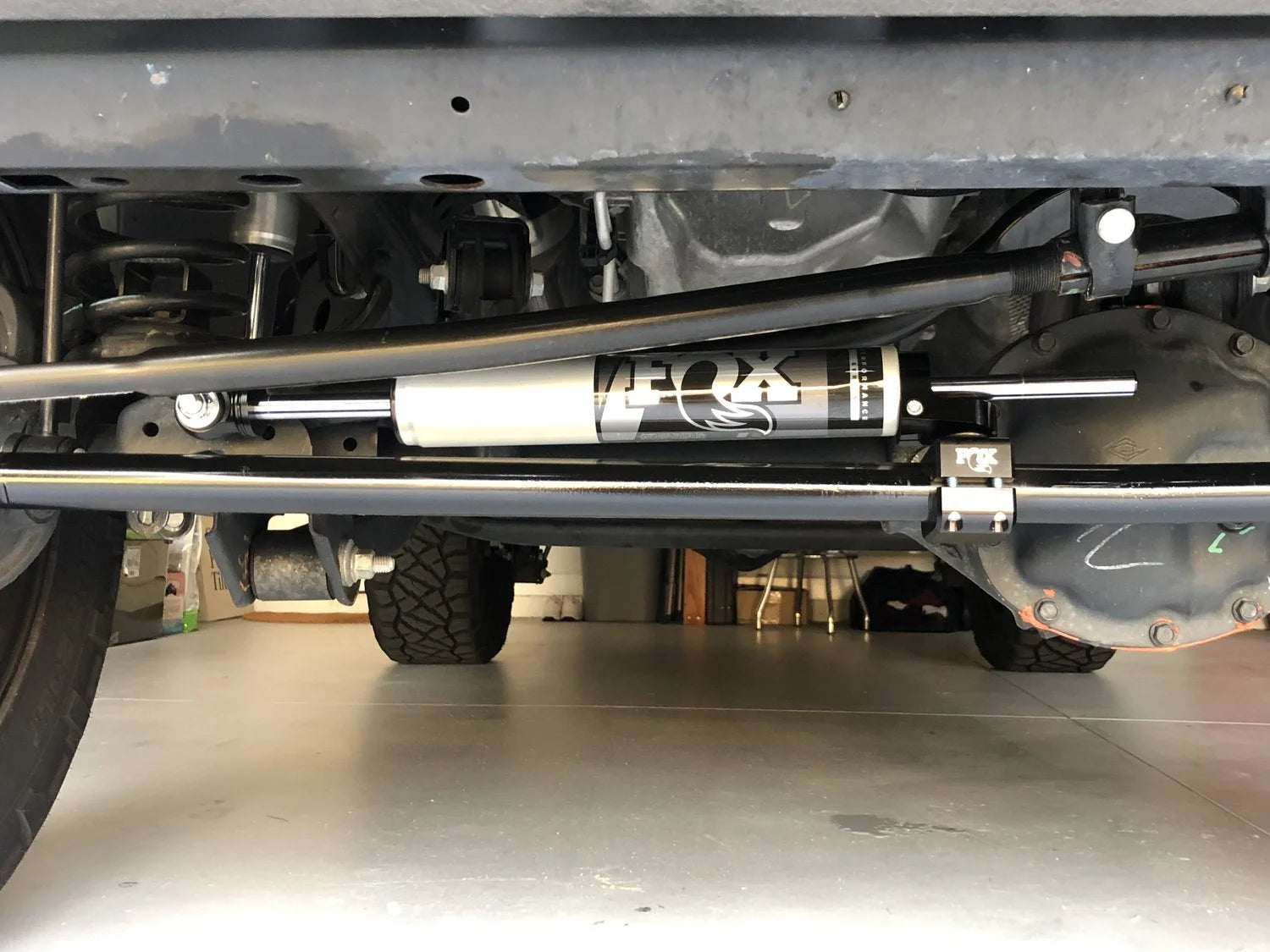 Fox 985-02-135 2.0 Performance TS Steering Stabilizer - (Single) | 2014-2026 RAM 2500/3500 4WD 6.7L Cummins