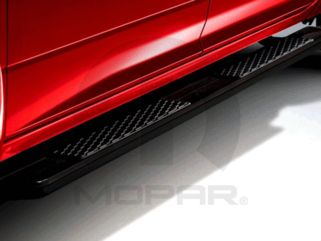 Mopar 82215089AC Black Aluminum Cab Length Tubular Side Steps | 2013-2026 RAM 2500/3500 Mega Cab