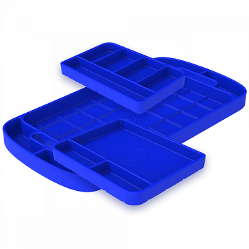 S&B 80-1002 3 Piece Blue Silicone Tool Tray Set | Universal