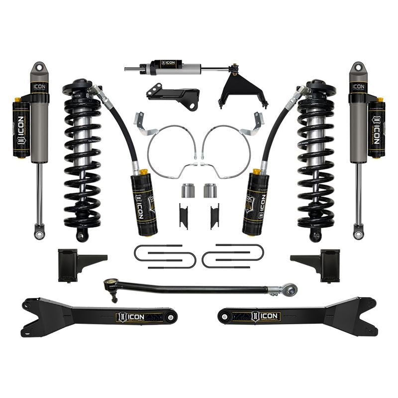 ICON K63215R 4-5.5" Lift Stage 5 Coilover Conversion System Kit w/ Radius Arms | 2023-2025 Ford F250/F350 Super Duty