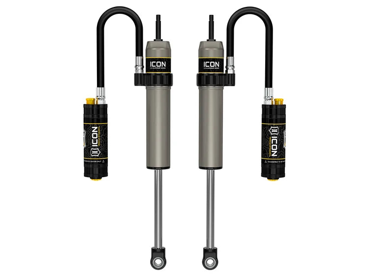 ICON 217802CP 2.5" VS Aluminum Remote Reservoir CDCV Front Shocks - for 2.5" Lift - (Pair) | 2014-2026 RAM 2500/3500 4WD