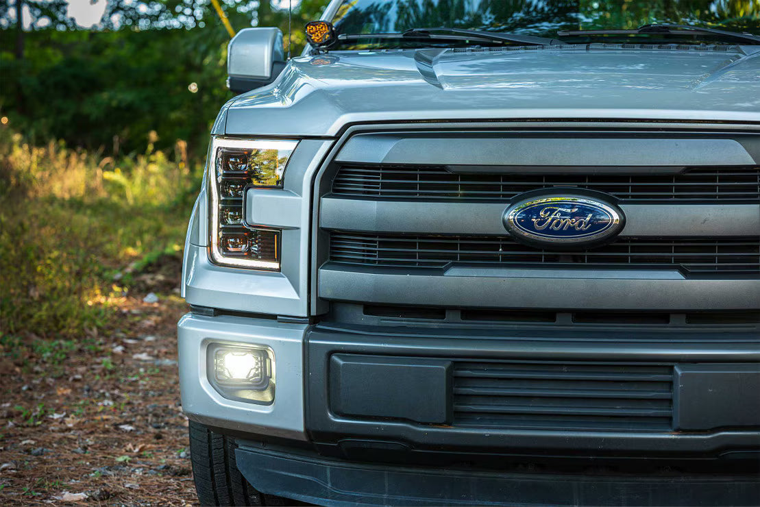 Morimoto BAF013 4Banger LED Fog Lights Ford F2 Brackets | 2017-2022 Ford F250/F350/F450 Super Duty w/ Halogen Fog Lights