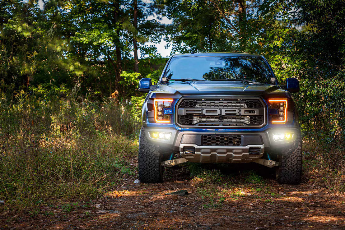 Morimoto BAF024 4Banger Triple Fog Light Brackets Kit | 2017-2020 Ford Raptor