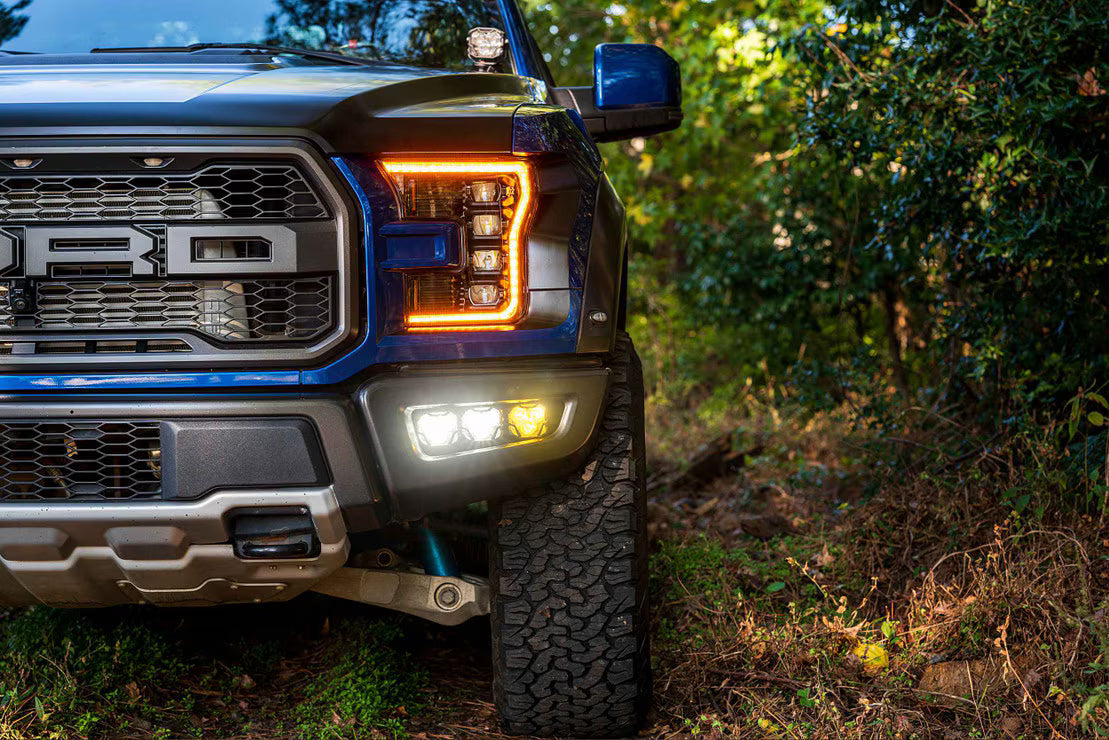 Morimoto BAF024 4Banger Triple Fog Light Brackets Kit | 2017-2020 Ford Raptor