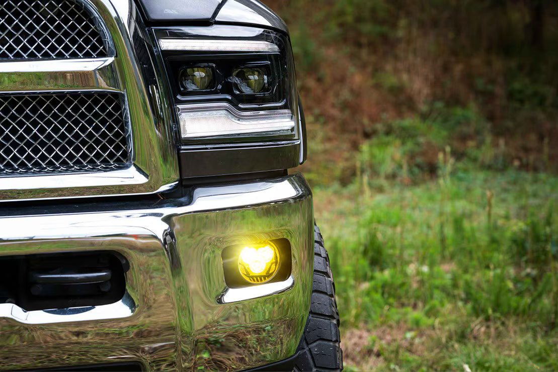 Morimoto BAF017 4Banger Horizontal Fog Brackets | 2009-2012 Dodge RAM 1500 & 2010-2017 Dodge RAM 2500/3500