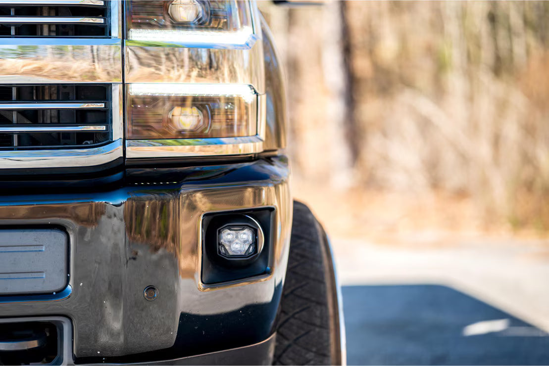Morimoto BAF015 4Banger LED Fog Light Brackets | 2014-2018 GM Chevrolet Silverado 2500HD/3500HD