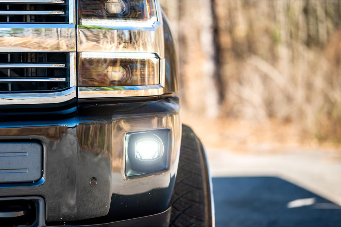 Morimoto BAF015 4Banger LED Fog Light Brackets | 2014-2018 GM Chevrolet Silverado 2500HD/3500HD