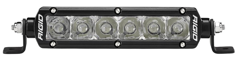 Rigid 906212EM SR-Series LED Light E-Mark Certified Spot Optic 6 inch Black Housing | Universal