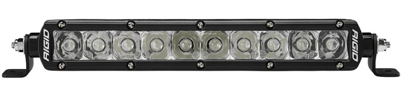 Rigid 910212EM SR-Series LED Light E-Mark Certified Spot Optic 10 inch Black Housing | Universal