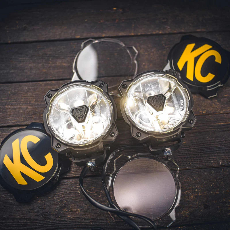 KC HiLiTES 91405 Titan LED Light Pod Pairs 6" 2-Pack (SAE Driving Beam) | Universal