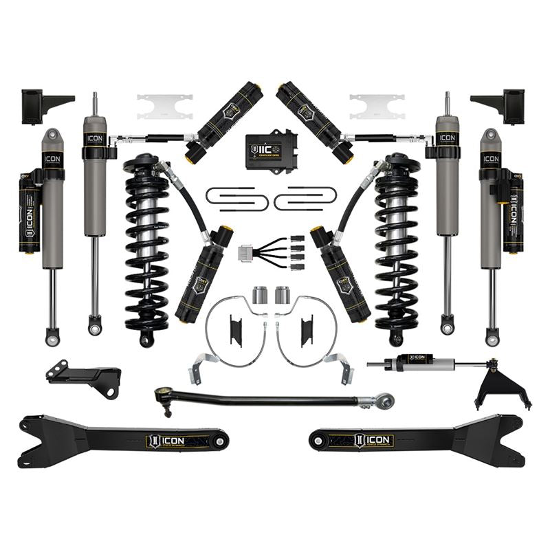 ICON K63219R 4-5.5" Lift Stage 9 Coilover Conversion System Kit w/ Radius Arms | 2023-2025 Ford F250/F350 Super Duty