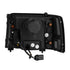 AlphaRex 880299 NOVA-Series LED Projector Headlights - Black | 1992-1996 F250/F350