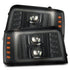AlphaRex 880265 PRO-Series Halogen Projector Headlights Alpha-Black | 1992-1996 F250/F350