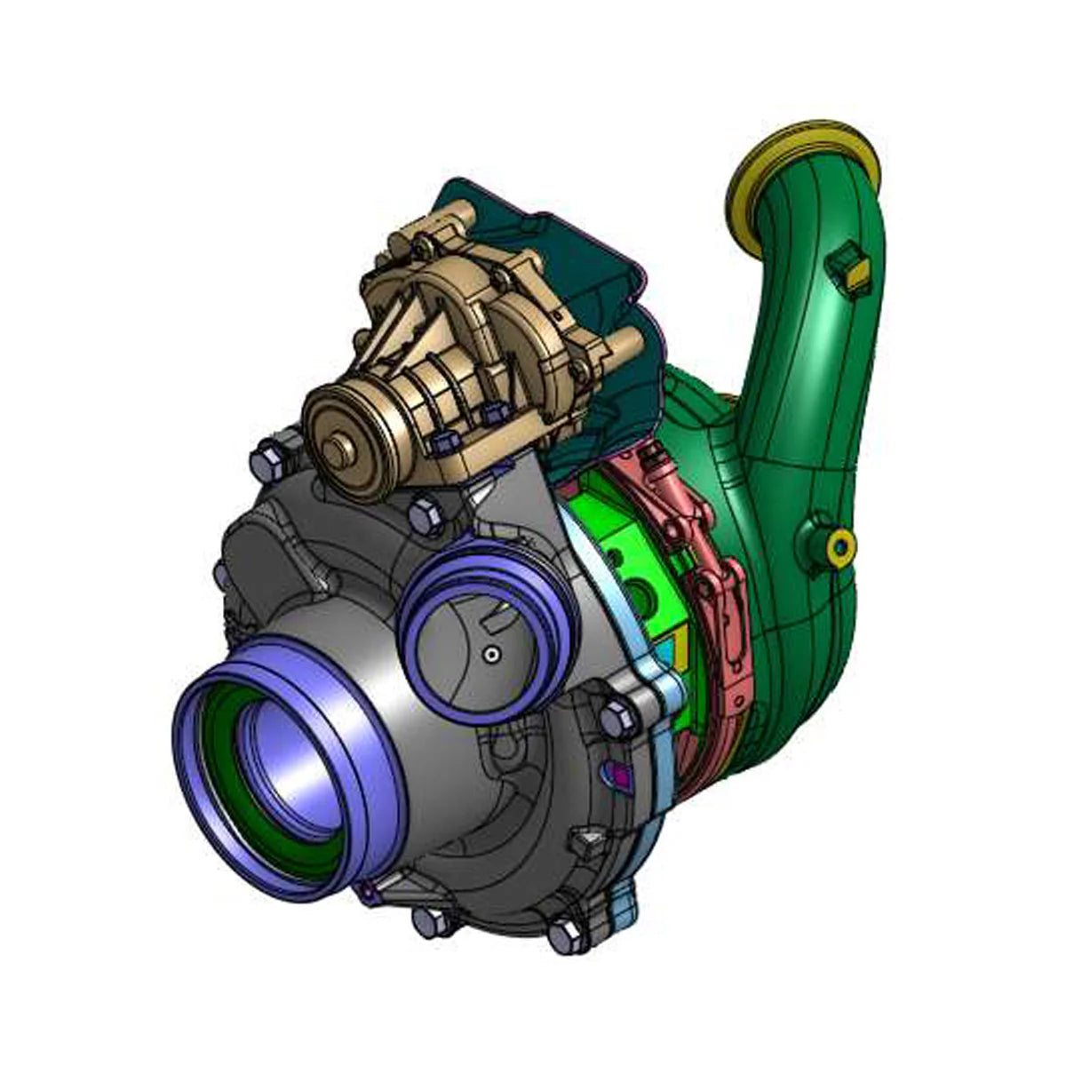 Industrial Injection 925330-5001S Garrett AVNT3788 Turbocharger | 2020-2022 Ford 6.7L Powerstroke Cab & Chassis