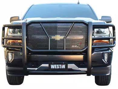 Westin 57-3785 HDX Black Steel Grille Guard | 2015-2019 GM Silverado 2500HD/3500HD