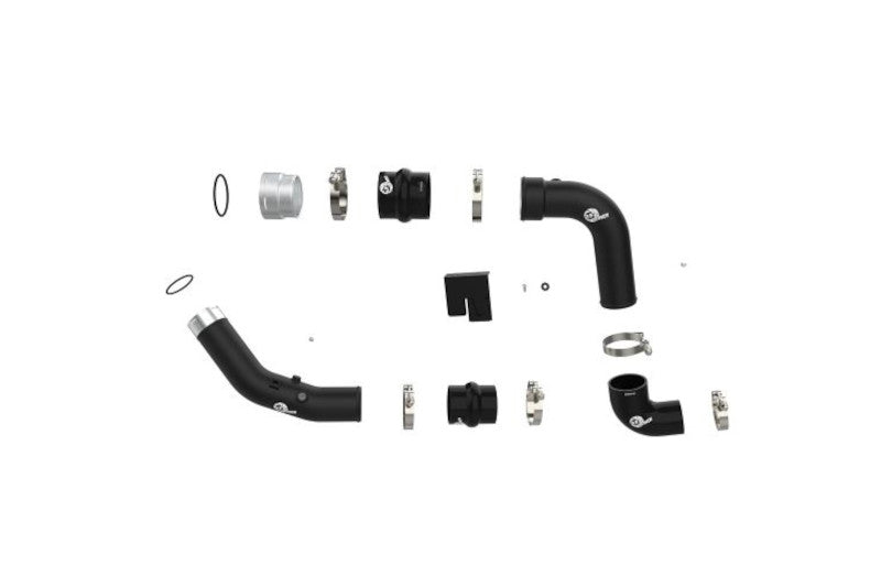 AFE 46-20684-B BladeRunner High Output 3" Aluminum Hot and Cold Charge Pipe Kit (Black) | 2023-2024 Ford F250/F350 6.7L Powerstroke