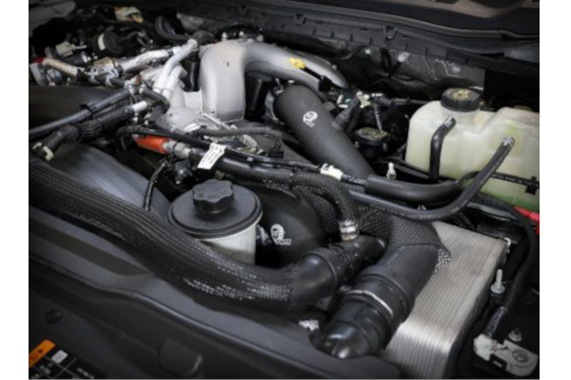 AFE 46-20684-B BladeRunner High Output 3" Aluminum Hot and Cold Charge Pipe Kit (Black) | 2023-2024 Ford F250/F350 6.7L Powerstroke