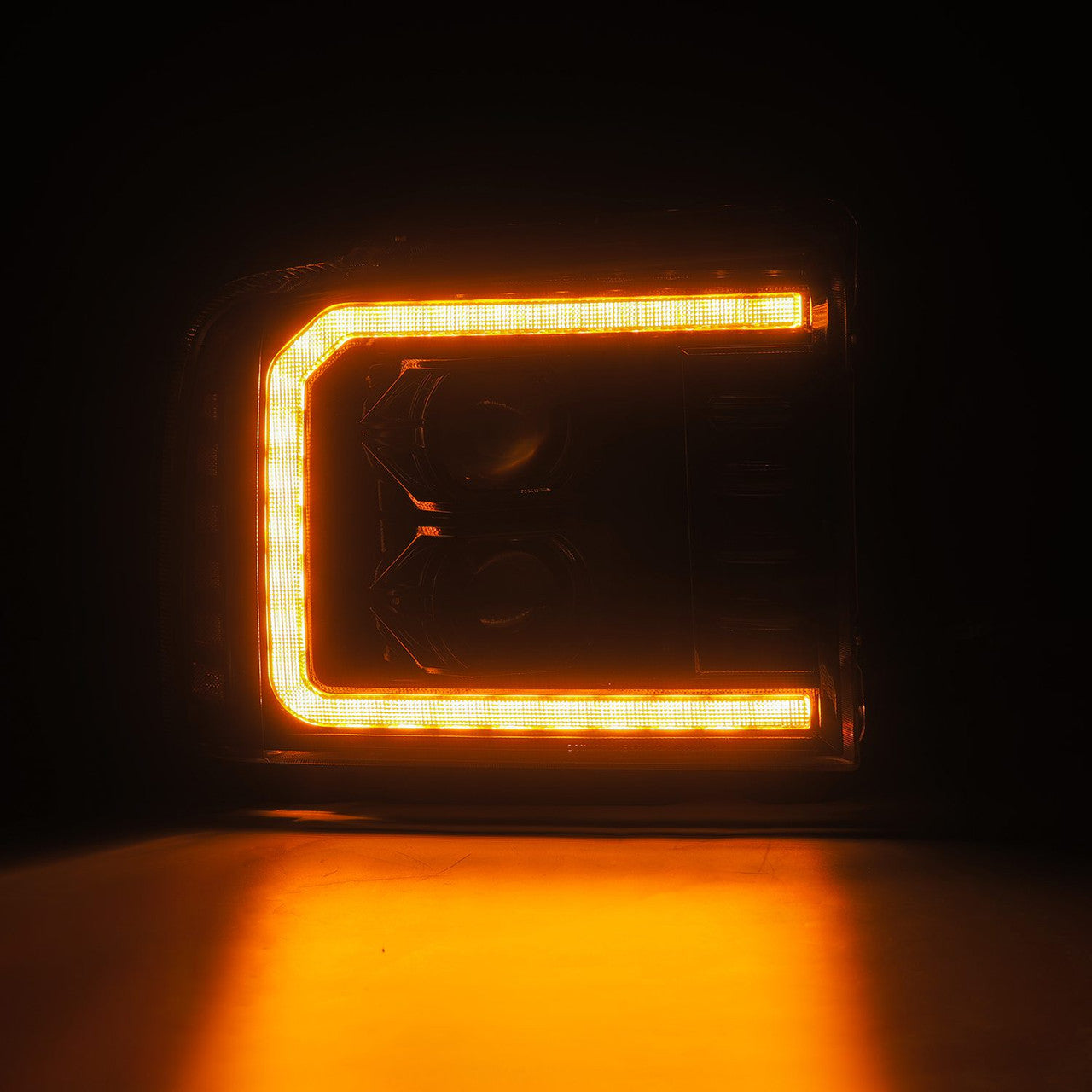 AlphaRex 880316 LUXX Series Alpha Black LED Projector Headlights | 2005-2007 Ford F250/F350 Super Duty