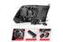 ANZO 111489 Matte Black Projector Plank-Style Switchback Headlights | 2009-2018 Dodge RAM 2500/3500 6.7L Cummins