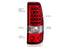 ANZO 311007 Chrome Red Classic LED Tail Lights | 2003-2007 Silverado 2500HD/3500HD