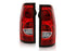 ANZO 311302 Red OE Style Tail Lights with Black Trim | 2003-2007 Silverado 2500HD/3500HD