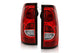 ANZO 311302 Red OE Style Tail Lights with Black Trim | 2003-2007 Silverado 2500HD/3500HD
