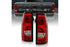 ANZO 311302 Red OE Style Tail Lights with Black Trim | 2003-2007 Silverado 2500HD/3500HD