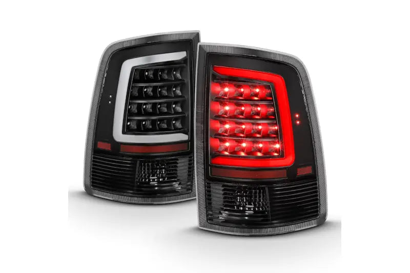 ANZO 311318 Black C Bar LED Tail Lights | 2009-2018 Ram 6.7L Cummins