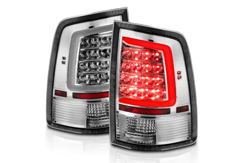 ANZO 311320 Chrome C Bar LED Tail Lights | 2009-2018 Ram 6.7L Cummins
