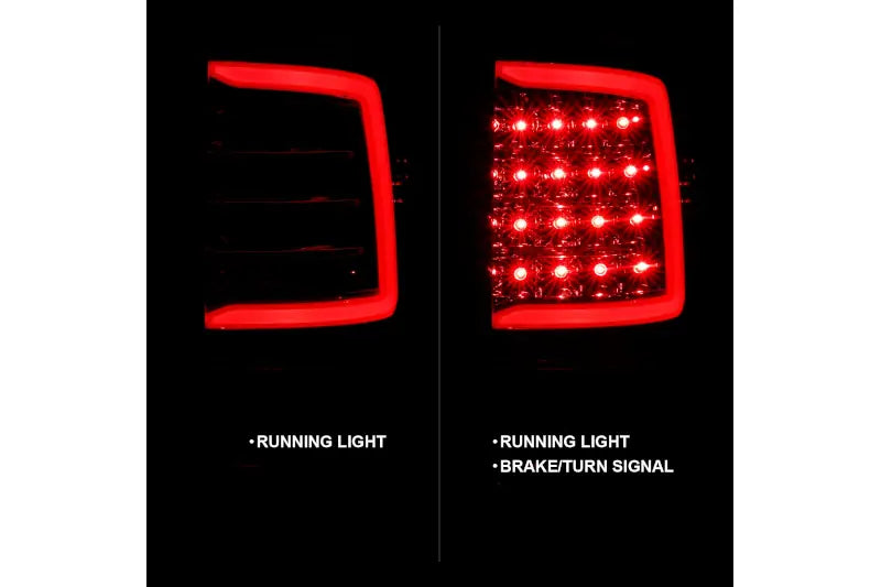ANZO 311320 Chrome C Bar LED Tail Lights | 2009-2018 Ram 6.7L Cummins