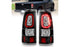 ANZO 311327 Black Clear Bar Style LED Tail Lights | 2003-2007 Silverado 2500HD/3500HD
