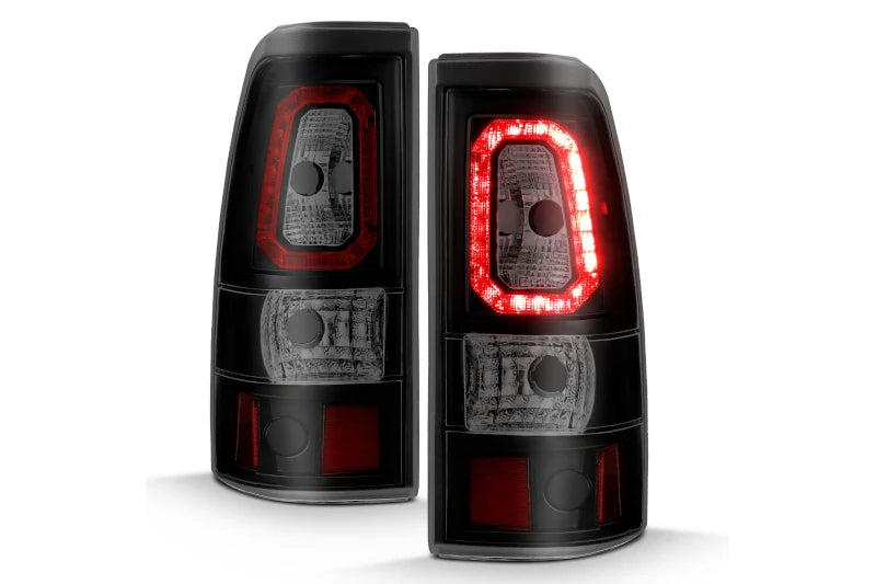 ANZO 311328 Black Smoke Bar Style LED Tail Lights | 2003-2007 Silverado 2500HD/3500HD