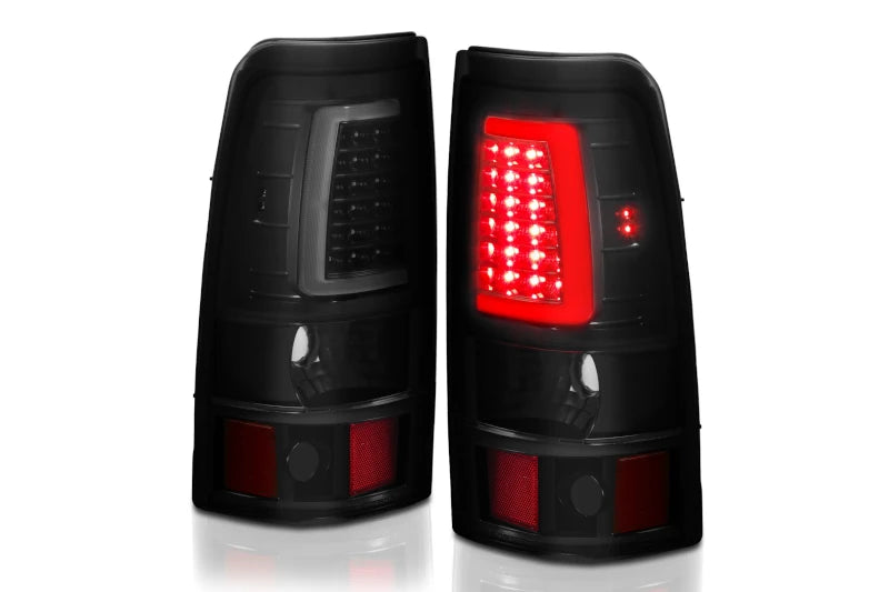 ANZO 311334 Black Smoke Plank Style LED Tail Lights | 2003-2007 Silverado 2500HD/3500HD