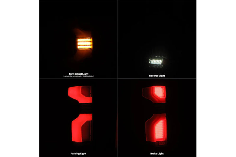 AlphaRex 620068 LUXX-Series LED Tail Lights - Black-Red | 2020-2023 Silverado 2500HD/3500HD