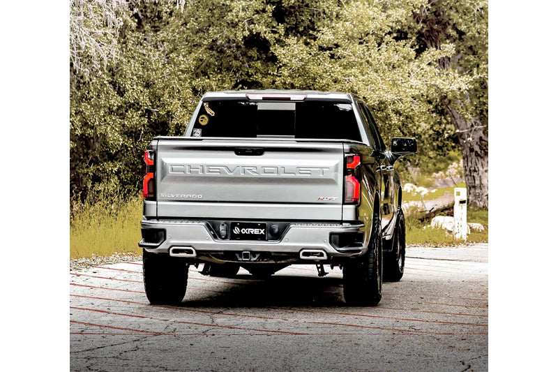 AlphaRex 620068 LUXX-Series LED Tail Lights - Black-Red | 2020-2023 Silverado 2500HD/3500HD