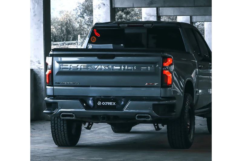 AlphaRex 620068 LUXX-Series LED Tail Lights - Black-Red | 2020-2023 Silverado 2500HD/3500HD