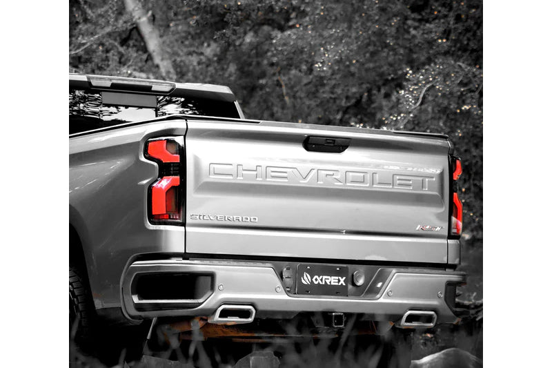 AlphaRex 620068 LUXX-Series LED Tail Lights - Black-Red | 2020-2023 Silverado 2500HD/3500HD