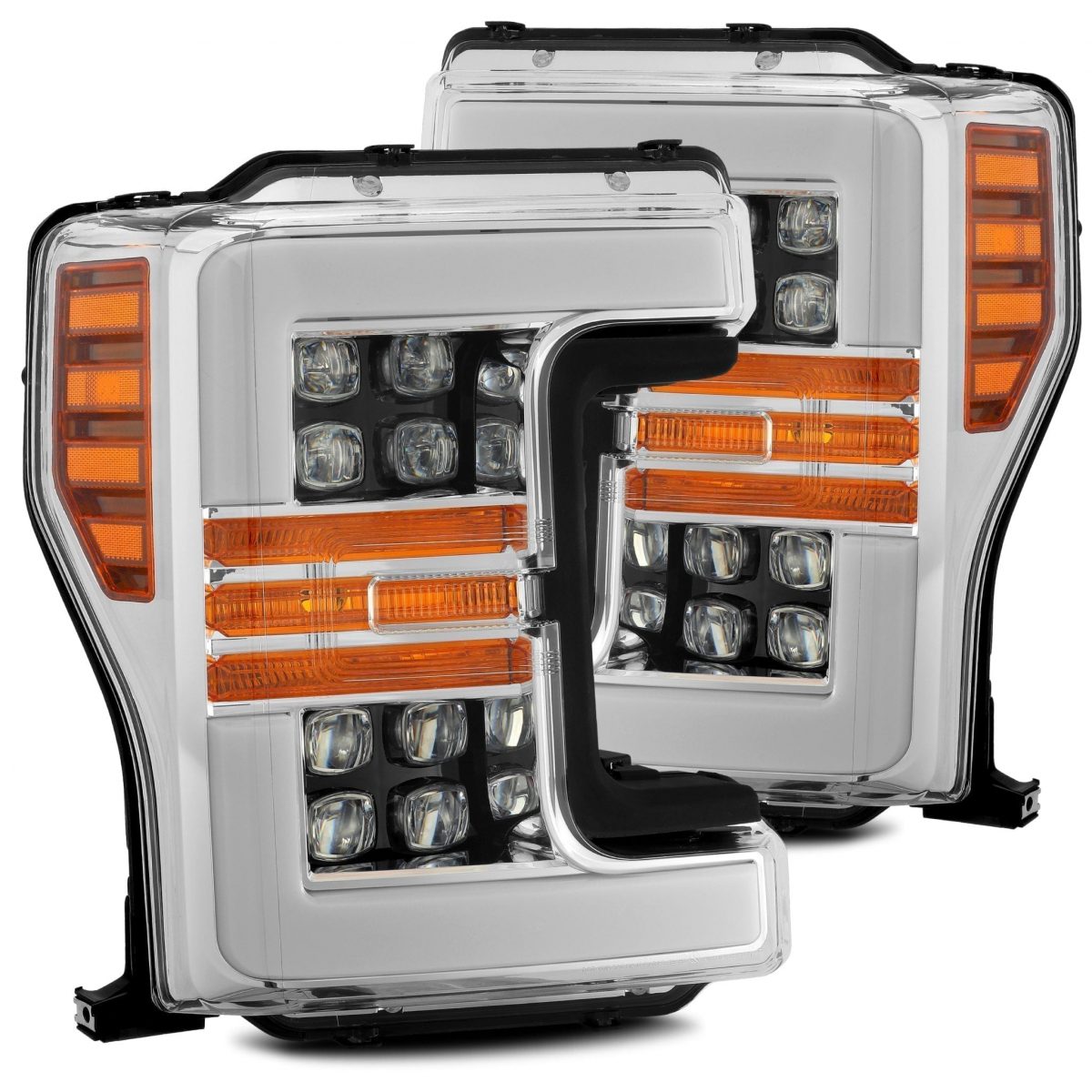 AlphaRex 880101 NOVA Series Chrome LED Headlights | 2017-2019 Ford F250/F350