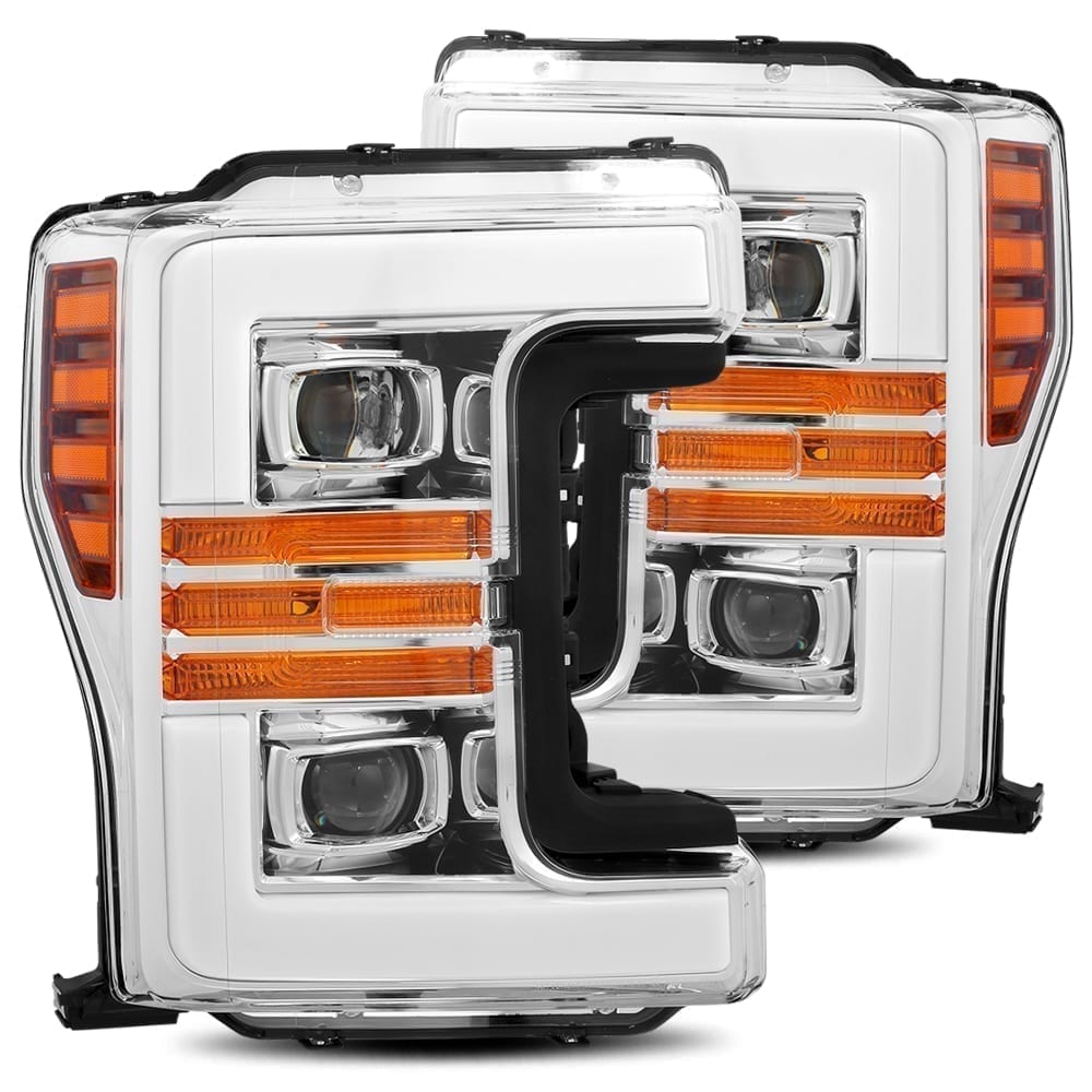 AlphaRex 880107 PRO Series Chrome Halogen Headlights | 2017-2019 Ford F250/F350