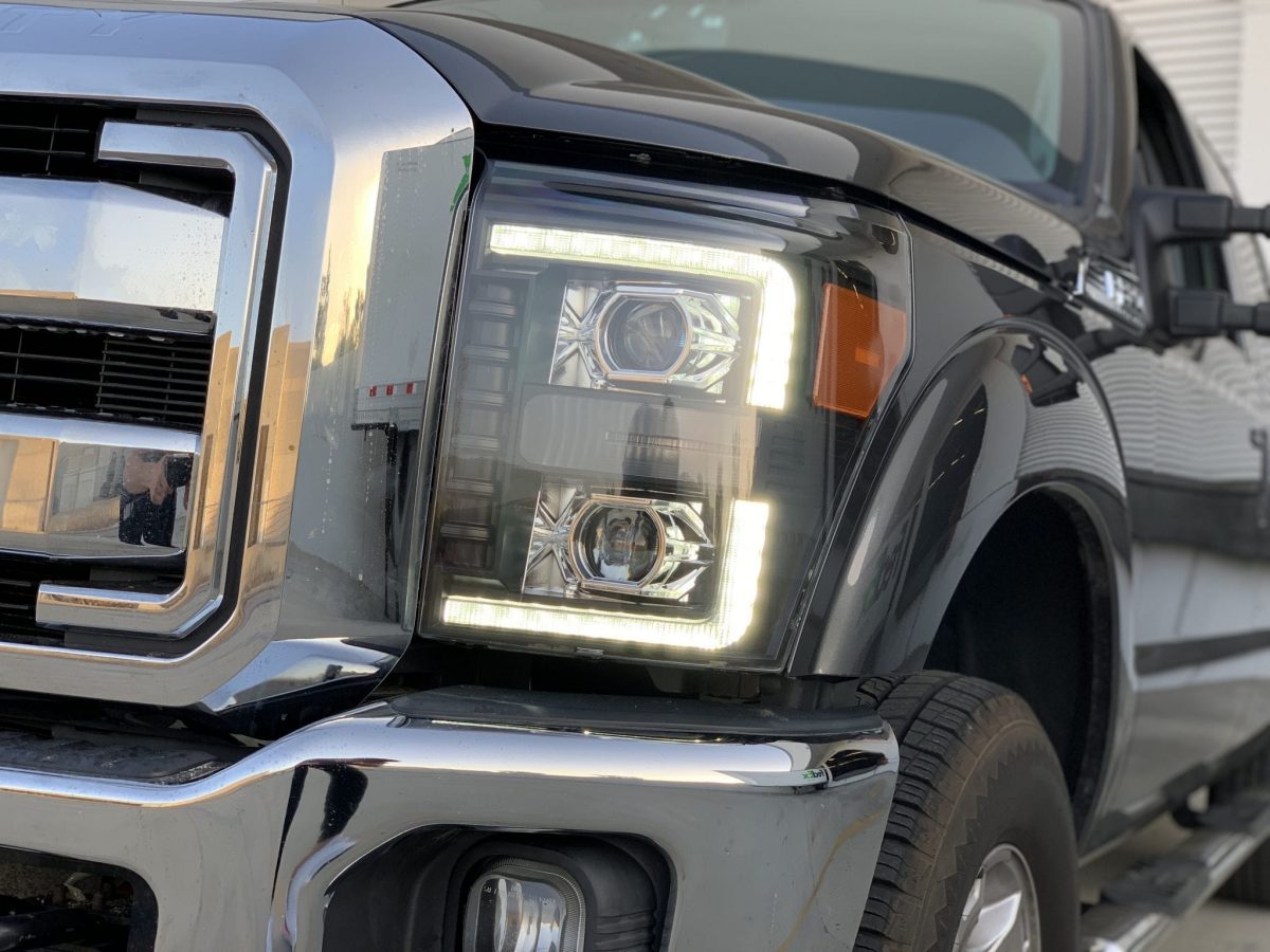 AlphaRex 880146 LUXX Series Black LED Headlights | 2011-2016 Ford F250/F350