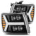 AlphaRex 880208 NOVA LED Jet Black Headlights | 2007-2014 GM Chevrolet Silverado 1500
